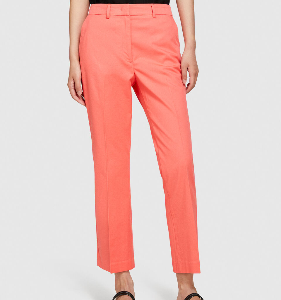 High-waisted trousers - women's high-waisted trousers - Coral | Sisley image number 4